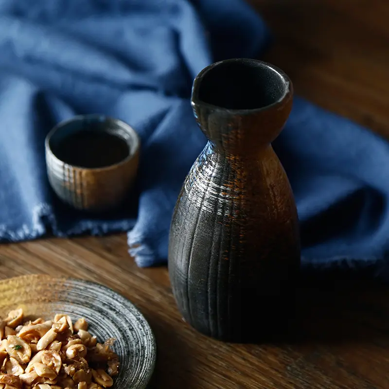 Service Saké Japonais – Céramique Bouteille Ensemble Traditionnel Dropshipman