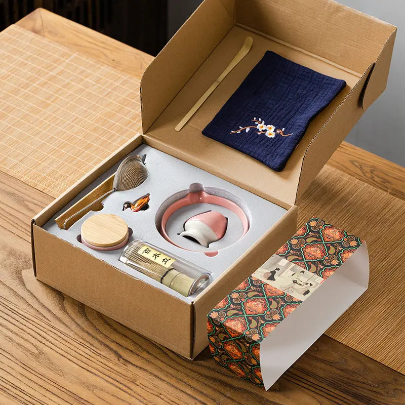 Service Thé Matcha 9 Pièces Coffret Cadeau – Set Céramique Simplicité Moderne Dropshipman