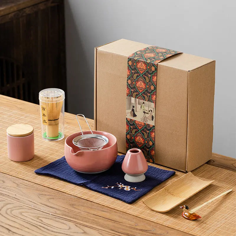 Service Thé Matcha 9 Pièces Coffret Cadeau – Set Céramique Simplicité Moderne Dropshipman