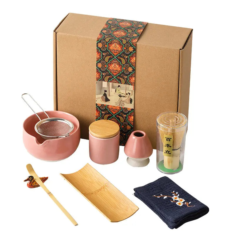 Service Thé Matcha 9 Pièces Coffret Cadeau – Set Céramique Simplicité Moderne Dropshipman