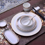 Service Vaisselle Palace Hôtel – Dressage Table Céramique Assiettes Ensemble Dropshipman