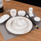 Service Vaisselle Palace Hôtel – Dressage Table Céramique Assiettes Ensemble Dropshipman