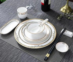 Service Vaisselle Palace Hôtel – Dressage Table Céramique Assiettes Ensemble Dropshipman