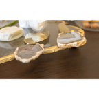 Service à fromage pierre agate beige - lot de 3 AULICA