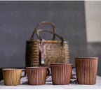 Service café céramique style japonais – Set tasse soucoupe poterie moderne simplicité Dropshipman