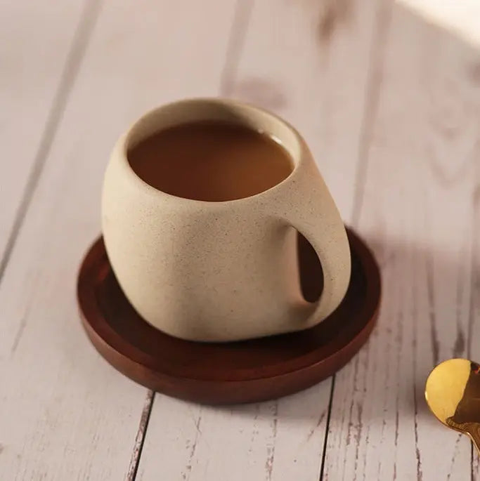 Service café japonais rétro créatif – Set tasse cuillère luxe vintage 250ml Dropshipman