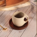 Service café japonais rétro créatif – Set tasse cuillère luxe vintage 250ml Dropshipman