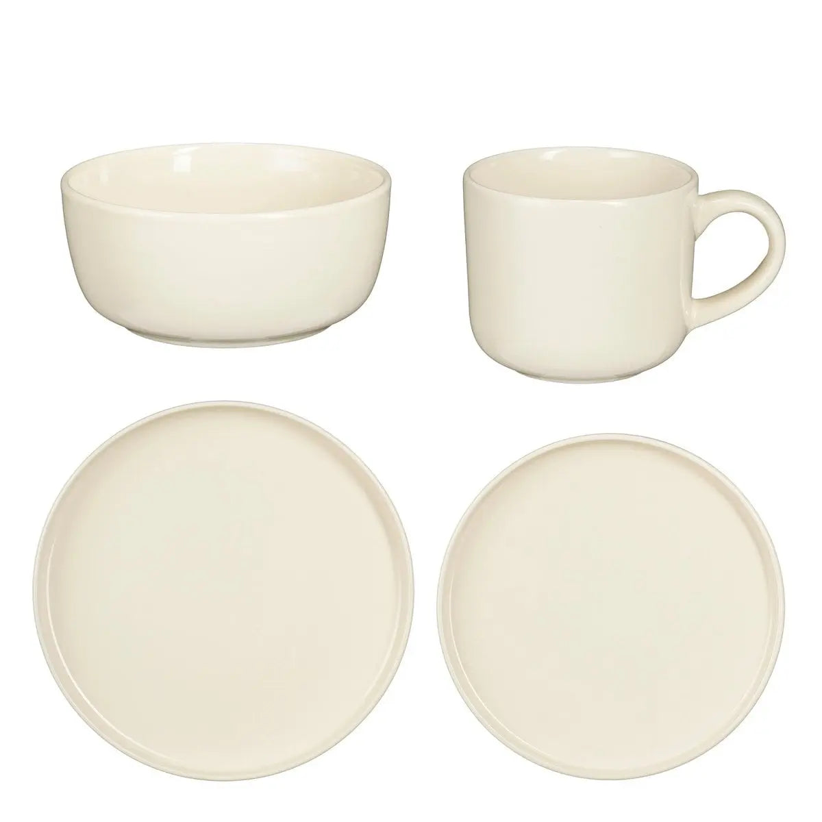 Service de vaisselle Ozzu Blanc cassé Mica Decorations