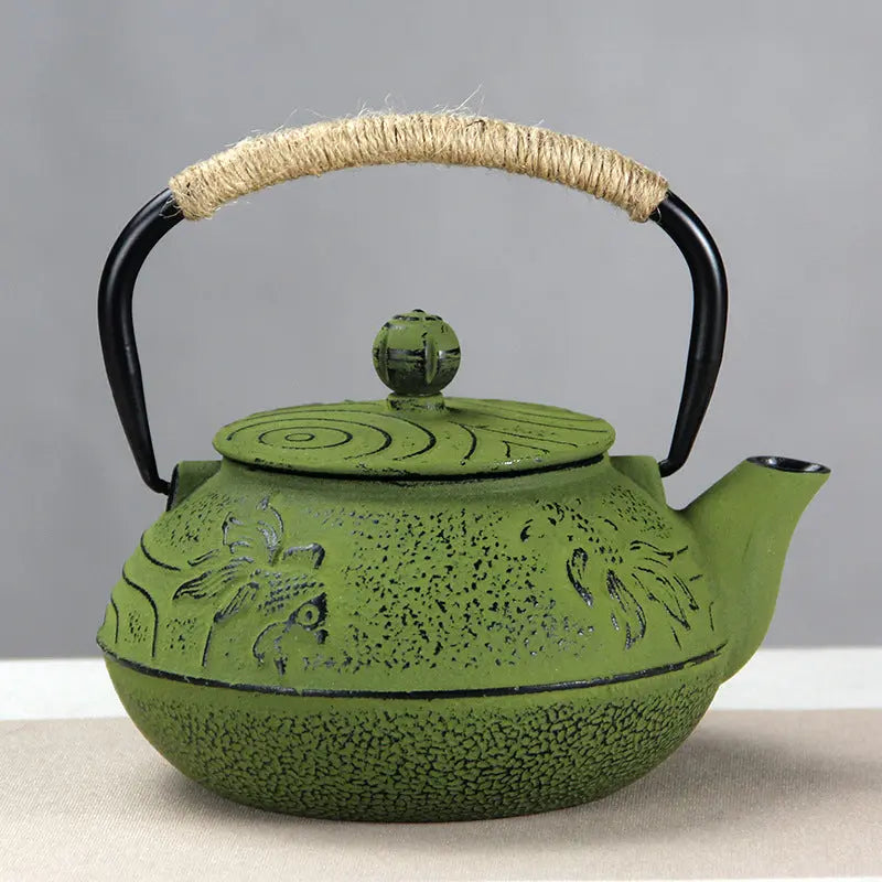 Service thé fonte émaillée – Set théière traditionnelle japonaise artisanale Dropshipman