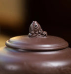 Service thé traditionnel chinois artisanal sable violet Kung Fu fait main – Théière argile violette luxe doux rétro art du thé Dropshipman