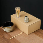 Service thé traditionnel japonais matcha cuit au four – Coffret céramique 4 pièces art du thé Dropshipman