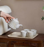 Service théière traditionnel céramique  ustensiles eau – Coffret tasses porcelaine art du thé Dropshipman