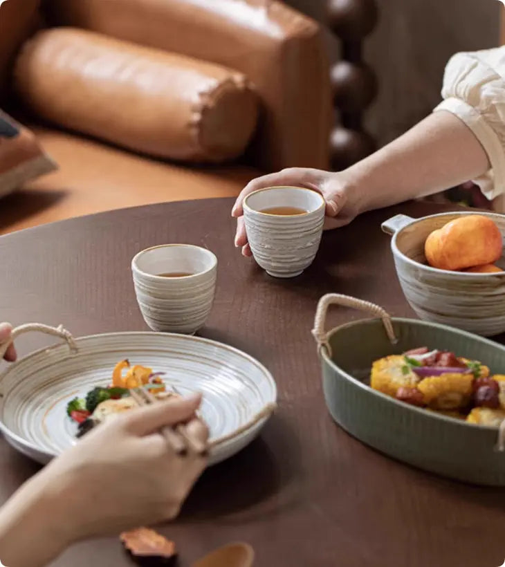 Service théière traditionnel céramique  ustensiles eau – Coffret tasses porcelaine art du thé Dropshipman