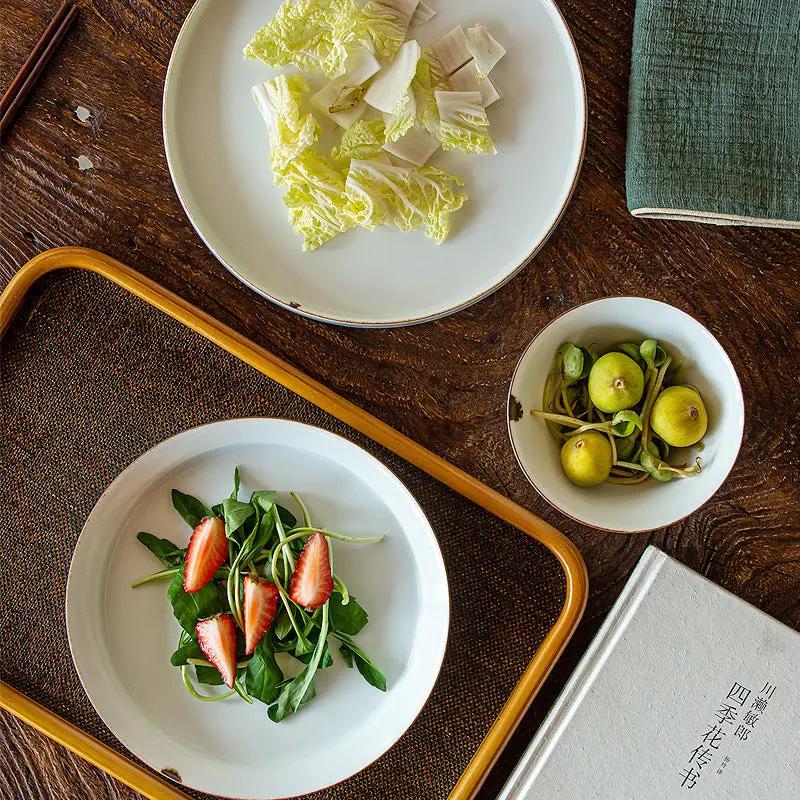 Service vaisselle Jingdezhen assiette tasse bol céramique – Set table  minimaliste nordique Dropshipman