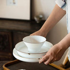 Service vaisselle Jingdezhen assiette tasse bol céramique – Set table  minimaliste nordique Dropshipman