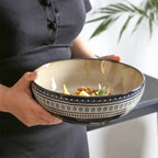 Service vaisselle céramique européen – Set relief Bohemia restaurant assiettes bols tasses Dropshipman