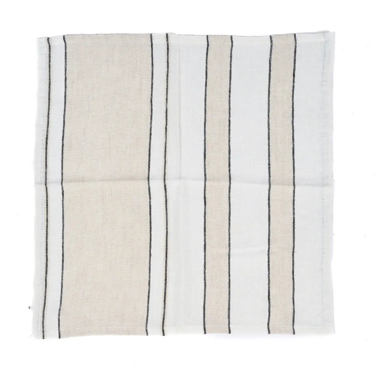 Serviette La Provence - Naturel Noir Blanc - 45x45 Bazar Bizar Living