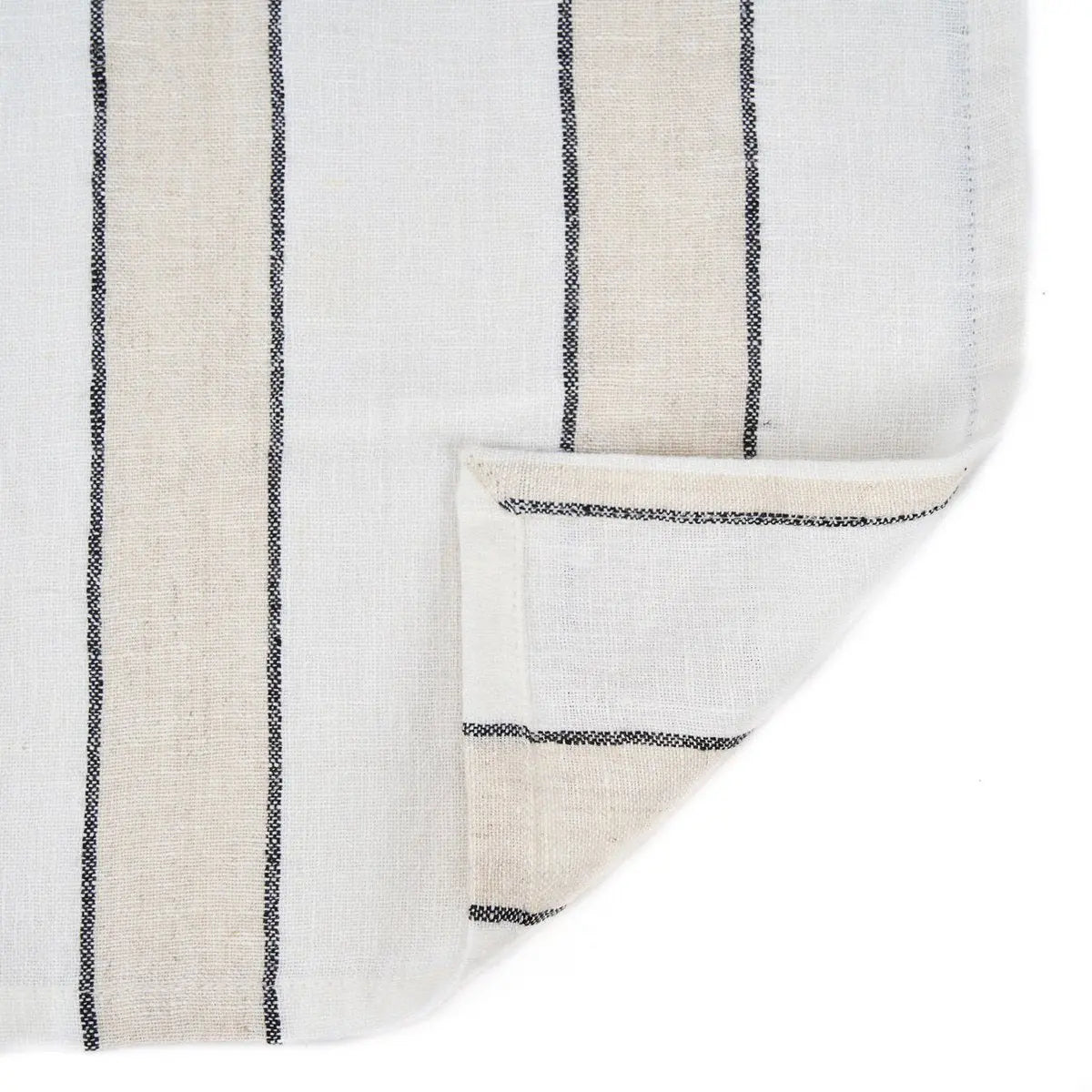 Serviette La Provence - Naturel Noir Blanc - 45x45 Bazar Bizar Living