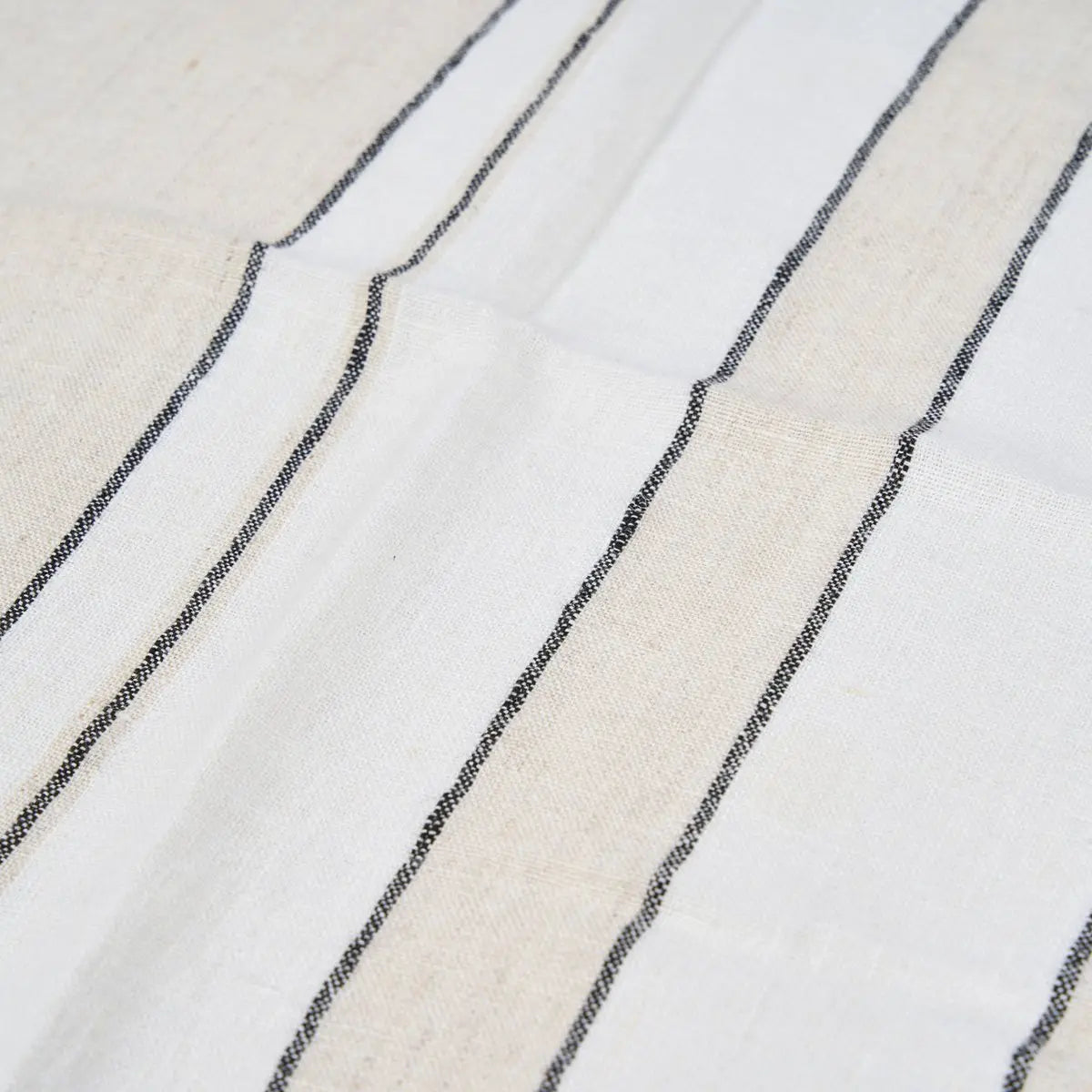 Serviette La Provence - Naturel Noir Blanc - 45x45 Bazar Bizar Living