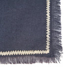 Serviette La Toscane - Noir Naturel - 45x45 Bazar Bizar Living