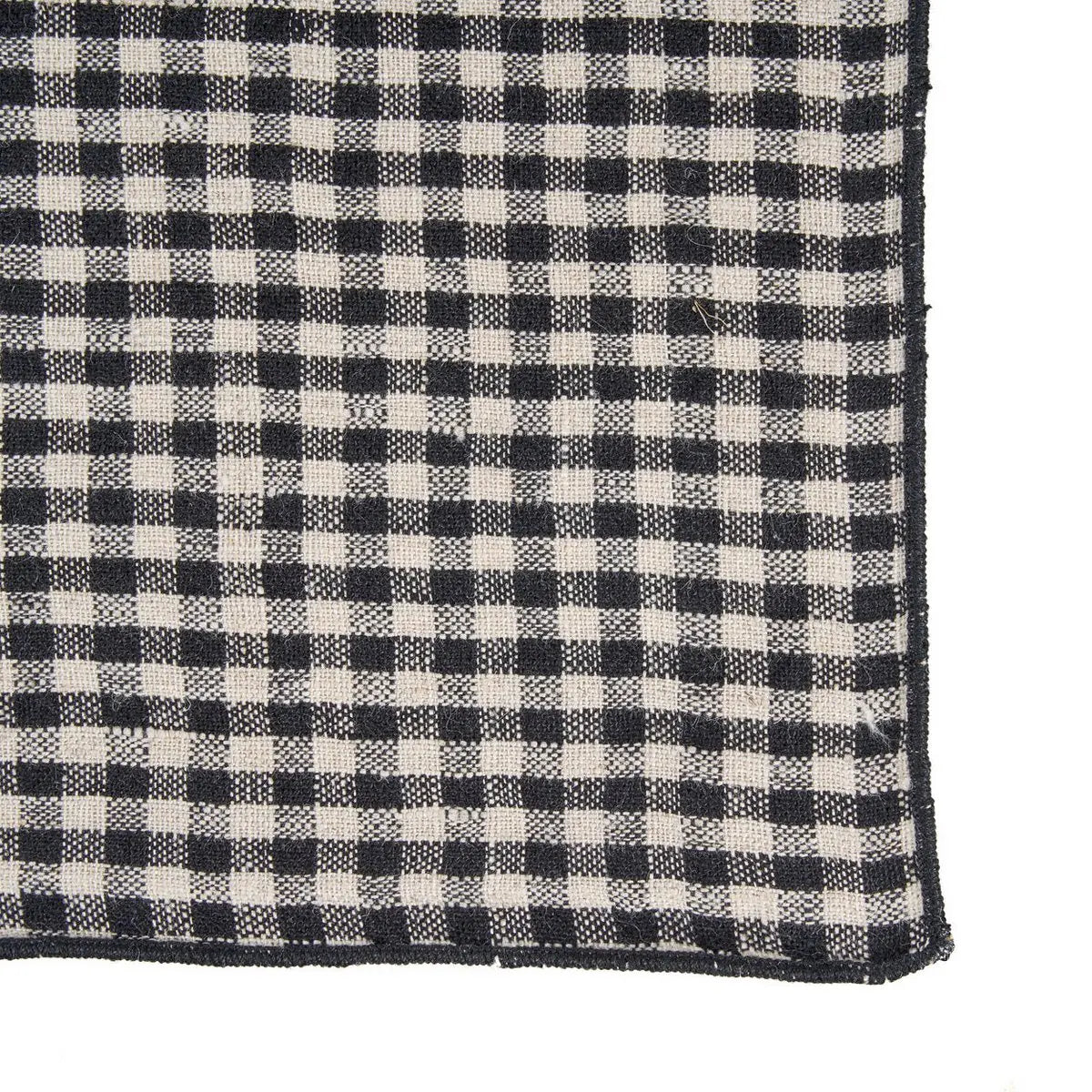 Serviette The Picknick - Noir Naturel - 45x45 Bazar Bizar Living