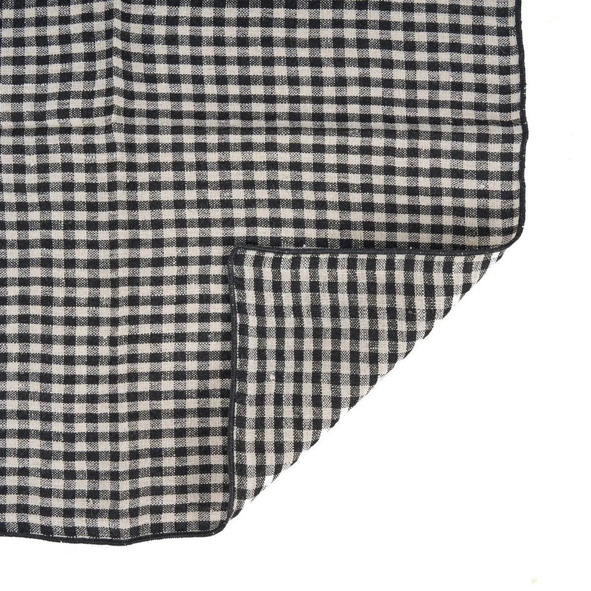 Serviette The Picknick - Noir Naturel - 45x45 Bazar Bizar Living