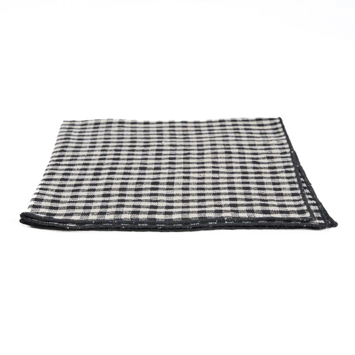 Serviette The Picknick - Noir Naturel - 45x45 Bazar Bizar Living