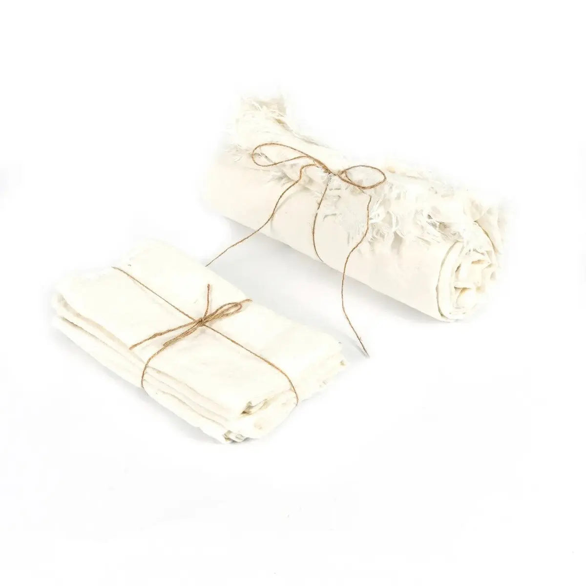 Serviette en Lin - Blanc - Lot de 4 Bazar Bizar Living