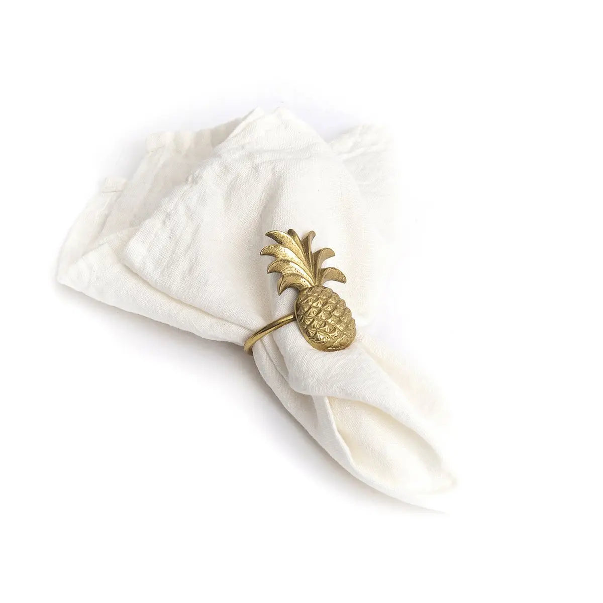 Serviette en Lin - Blanc - Lot de 4 Bazar Bizar Living