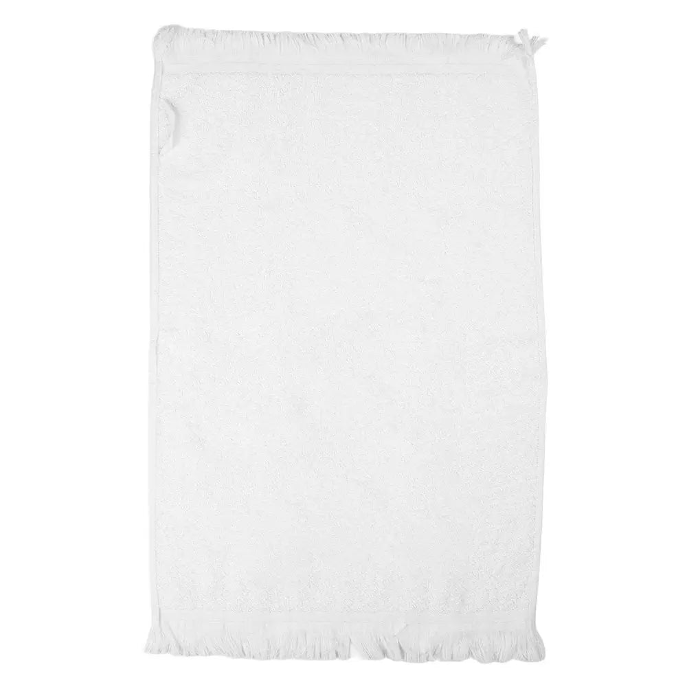 Serviette invitée 40x66 cm de cerf de coton blanc Clayre & Eef.