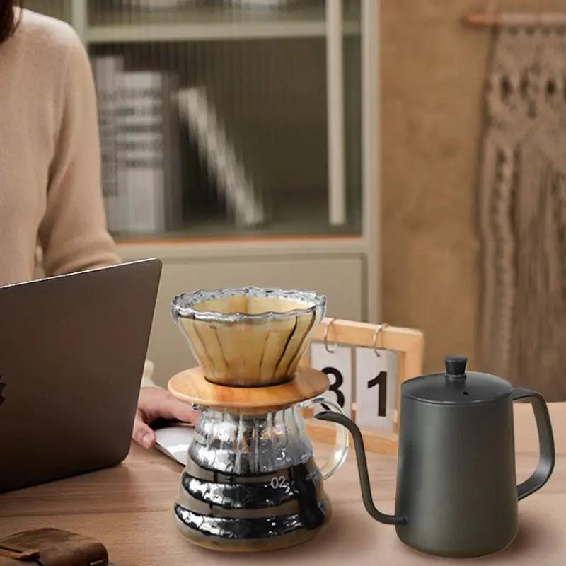 Set Café Camping Portable Extérieur – Cafetière Manuelle Métal Pique-Nique 5 Pièces Dropshipman