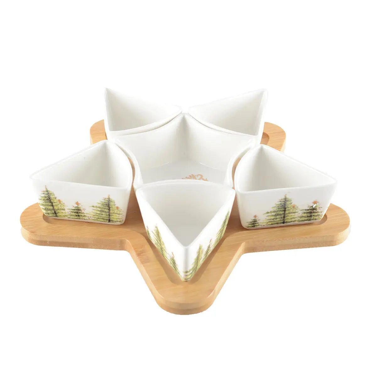 Set apéritif de 6 coupelles sapin AULICA