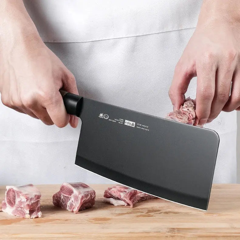 Set couteaux cuisine antirouille – Lames noires acier inoxydable moderne 4 pièces Dropshipman