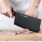 Set couteaux cuisine antirouille – Lames noires acier inoxydable moderne 4 pièces Dropshipman