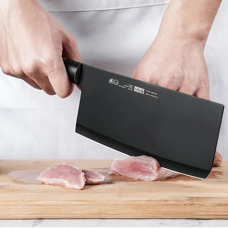 Set couteaux cuisine antirouille – Lames noires acier inoxydable moderne 4 pièces Dropshipman