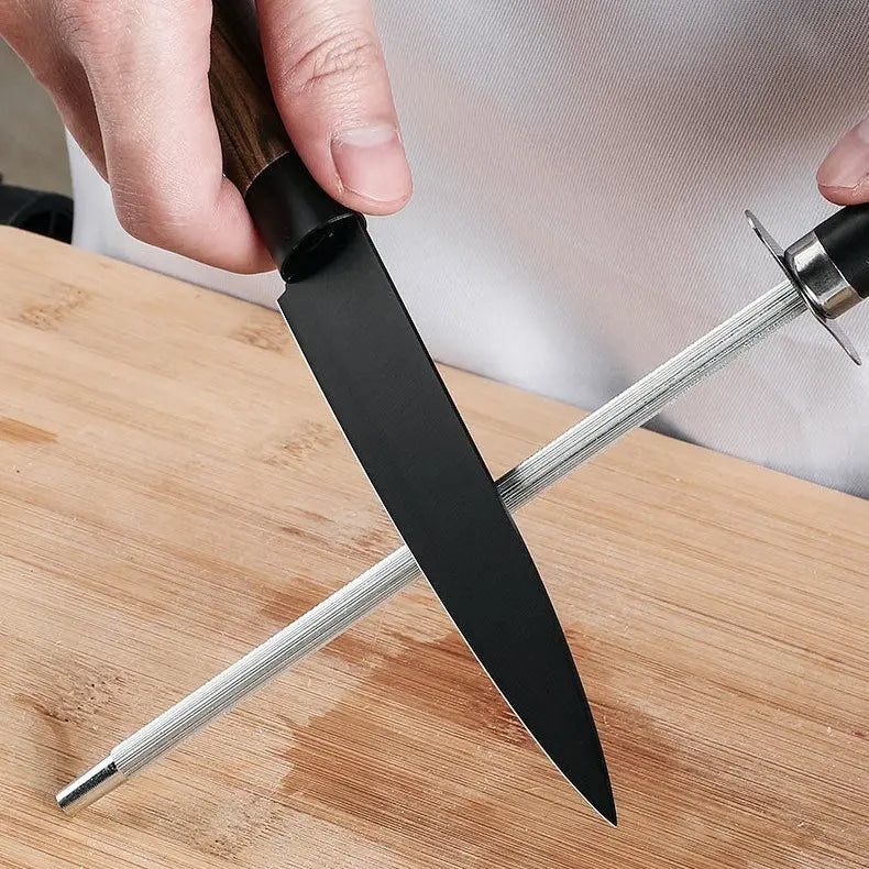 Set couteaux cuisine antirouille – Lames noires acier inoxydable moderne 4 pièces Dropshipman