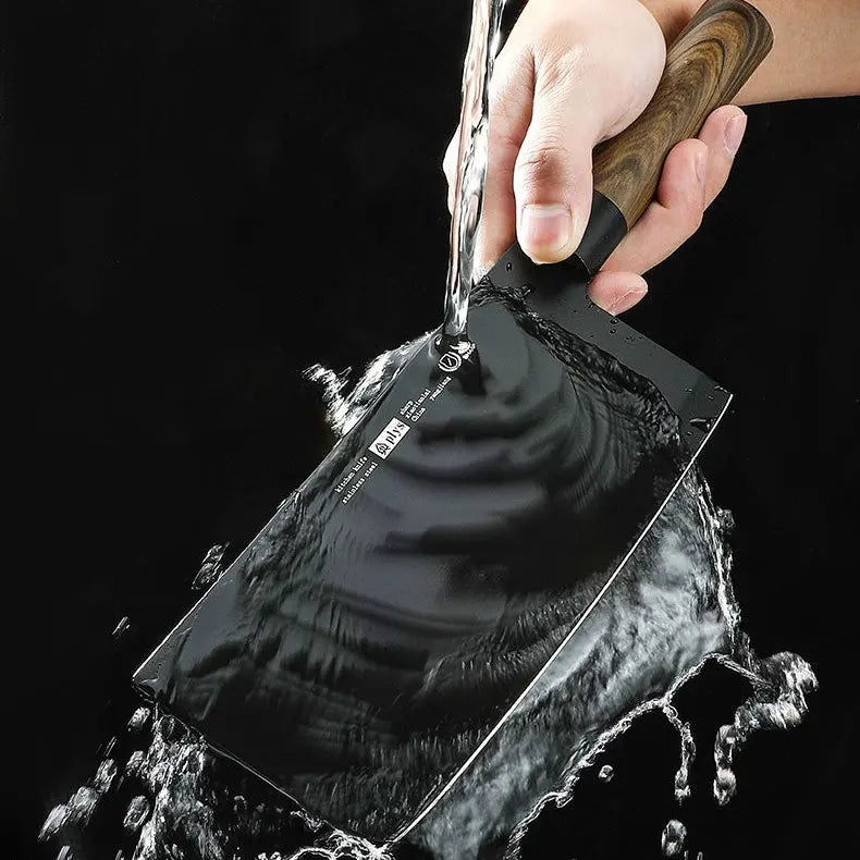 Set couteaux cuisine antirouille – Lames noires acier inoxydable moderne 4 pièces Dropshipman