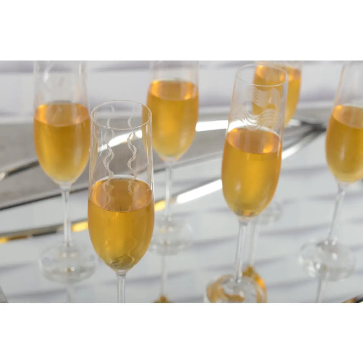 Set de 6 flutes à champagne tempo AULICA