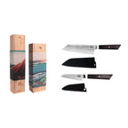 Set of knives - The Bunka Starter Set : 2 knives  (Bunka Paring knife 90mm + Bunka Santoku 170mm) KOTAI kitchen