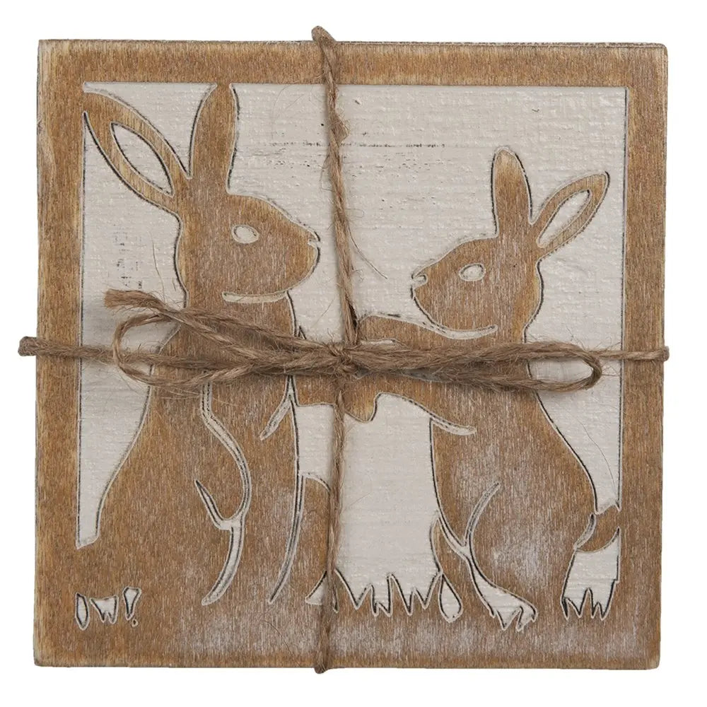Sous-verres (lot de 4) 10x10 cm Clayre & Eef.