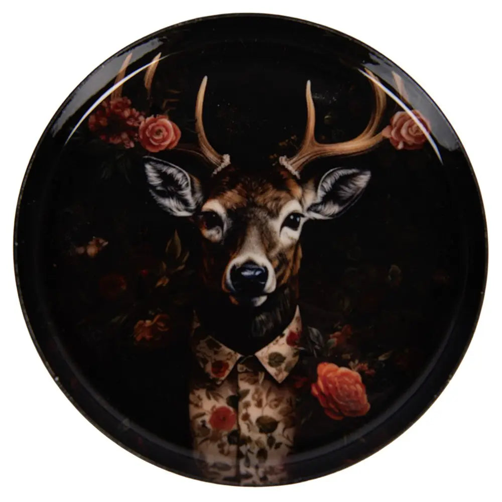 Sous-verres pour verres Ø 11x1 cm Métal Noir Clayre & Eef.
