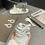 Support baguettes céramique créatif chinois – Porte-baguettes artisanal traditionnel Dropshipman