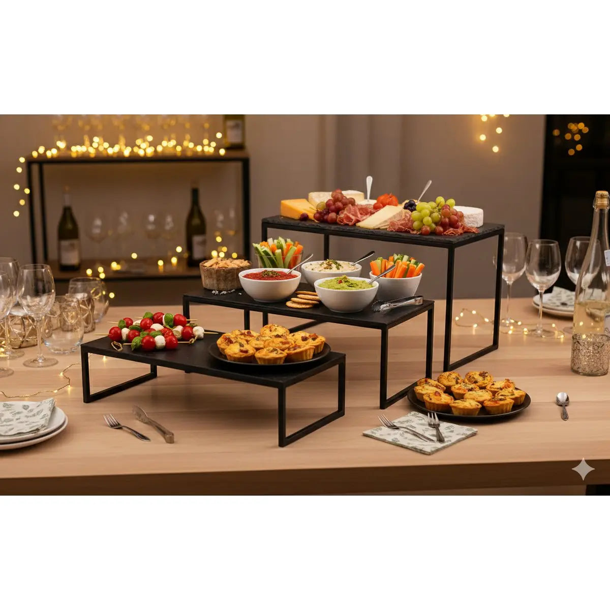 Support buffet rectangulaire set 3 AULICA