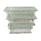 Supports à dessert argent - lot de 3 AULICA