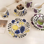 Tasse Café Soucoupe Thé Après-Midi – Service Porcelaine Nordique Fruits Dropshipman