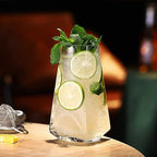 Tasse Eau Fruits Thé Soda Bulles – Gobelet Verre Nordique Hexagonal Carré Dropshipman