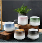 Tasse café céramique créative nordique – Mug thé grès peint à la main style européen Dropshipman