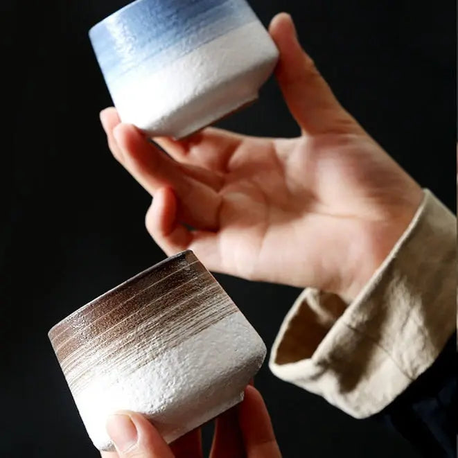 Tasse café céramique créative nordique – Mug thé grès peint à la main style européen Dropshipman