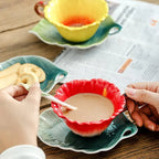 Tasse café latte art céramique émaillée fait main – Tasse artisanale traditionnelle Dropshipman