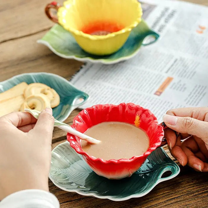 Tasse café latte art céramique émaillée fait main – Tasse artisanale traditionnelle Dropshipman